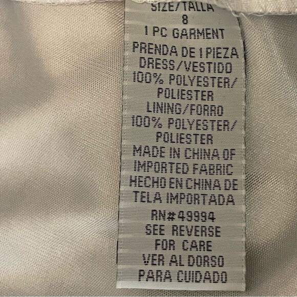 R&M Richards Sheer Black Metallic Floral Party Event Dress NWT Size 8 - Picture 10 of 14